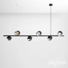 Bot oprawa wisząca 6xGU10/ES111 15W czarna